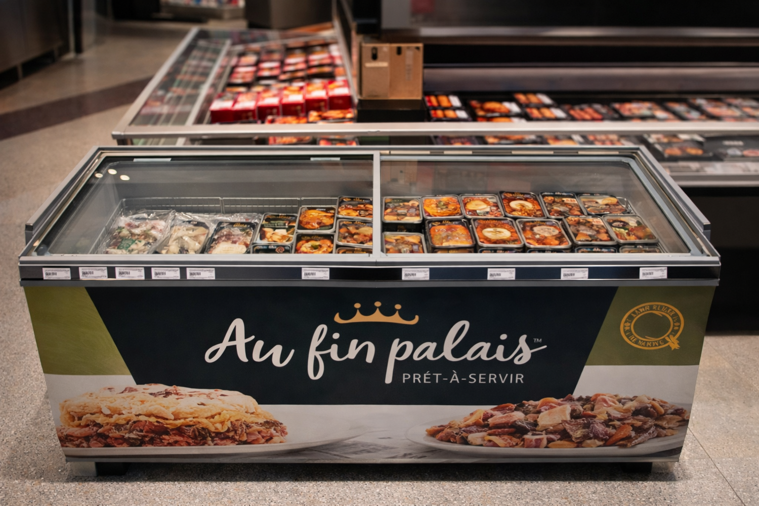 Congélateur Au Fin Palais en magasin